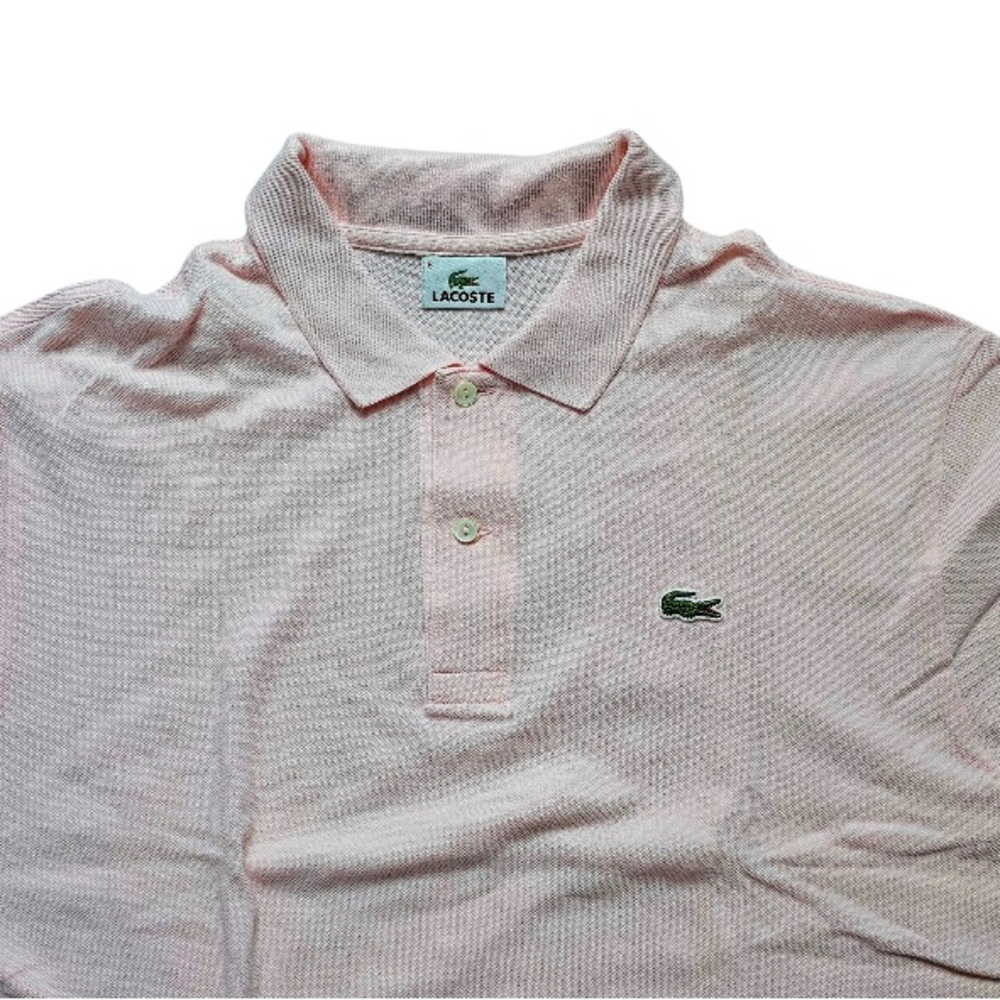 Lacoste Men's Light Pink Polo Shirt